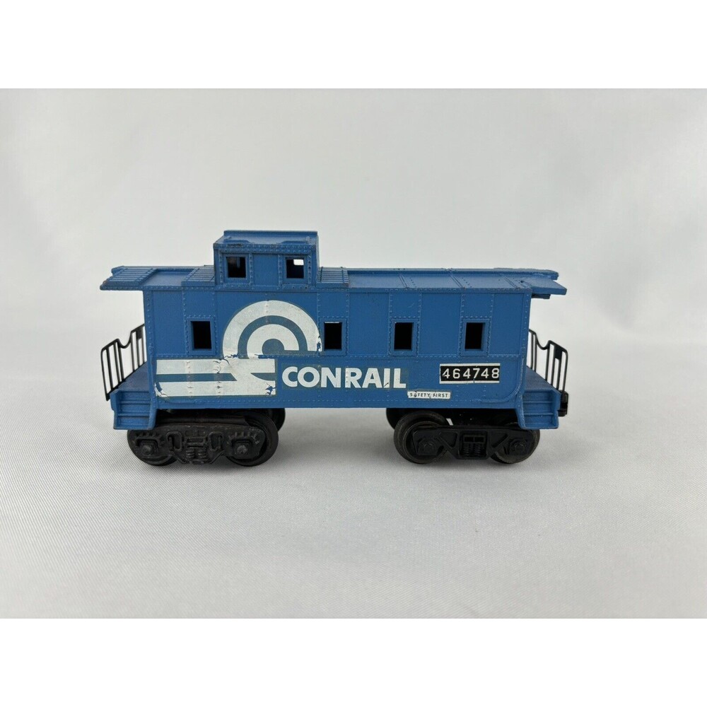 O Scale Blue Conrail Caboose 464748 - Bay Windows - Safety First -